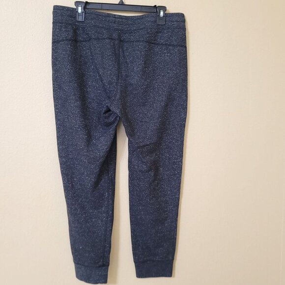 Champion Elite Womens Black & Gray Striped Joggers Pockets Fitted Size L - Picture 4 of 8